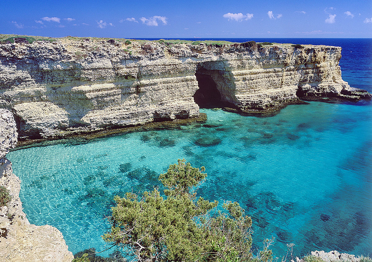 Italy, Apulia, Lecce district, Salentine Peninsula, Salento, Otranto, Travel Destination, Baia dei Turchi